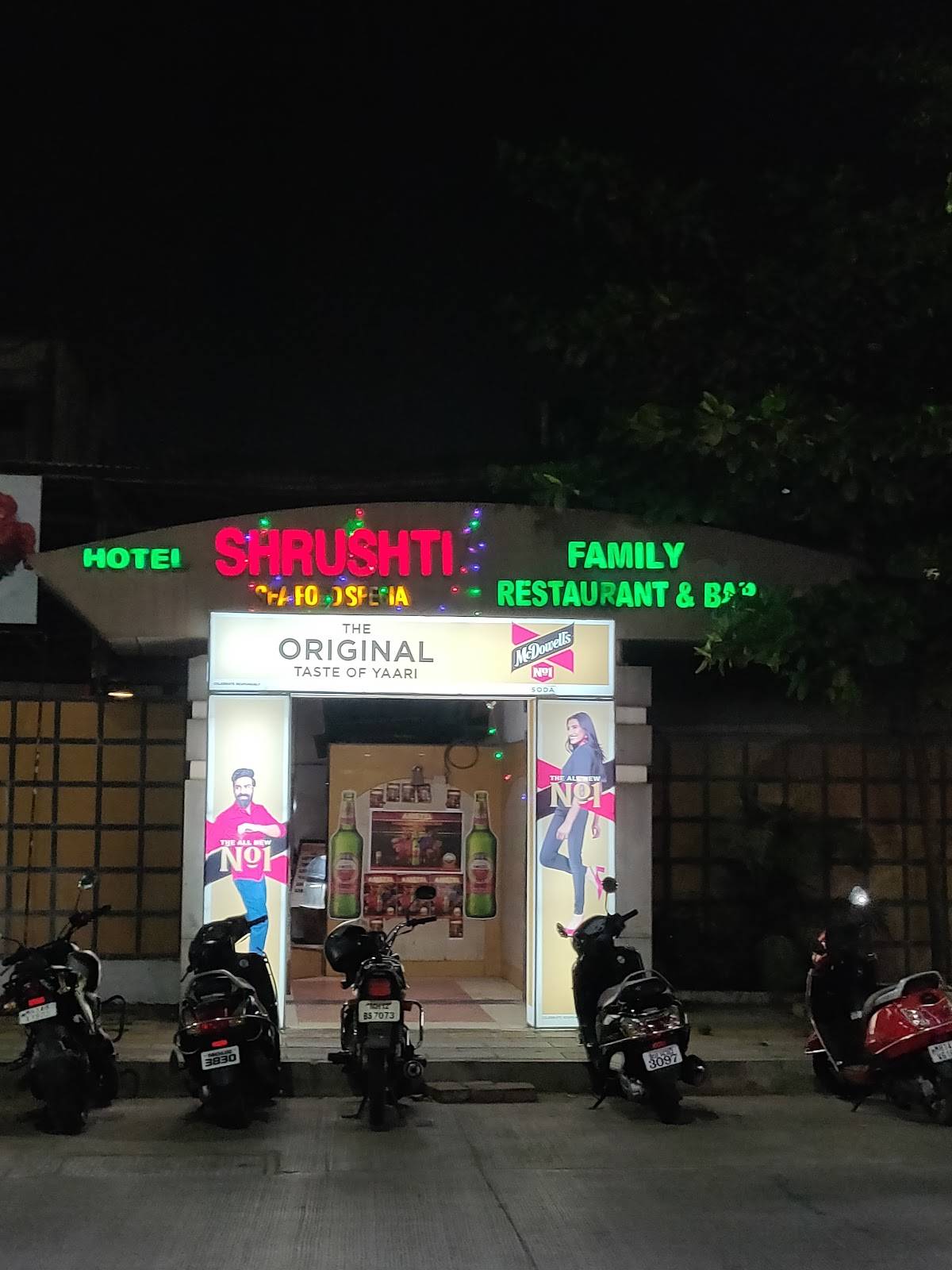 Hotel Srushti menu