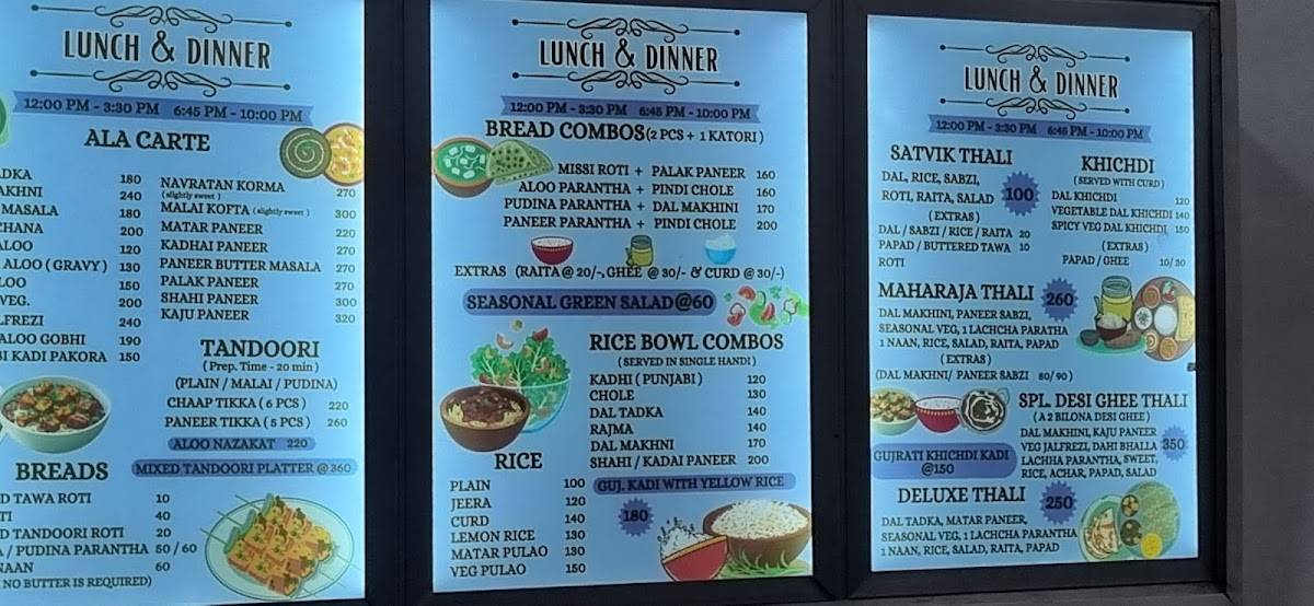 Hridayam at Parmarth menu