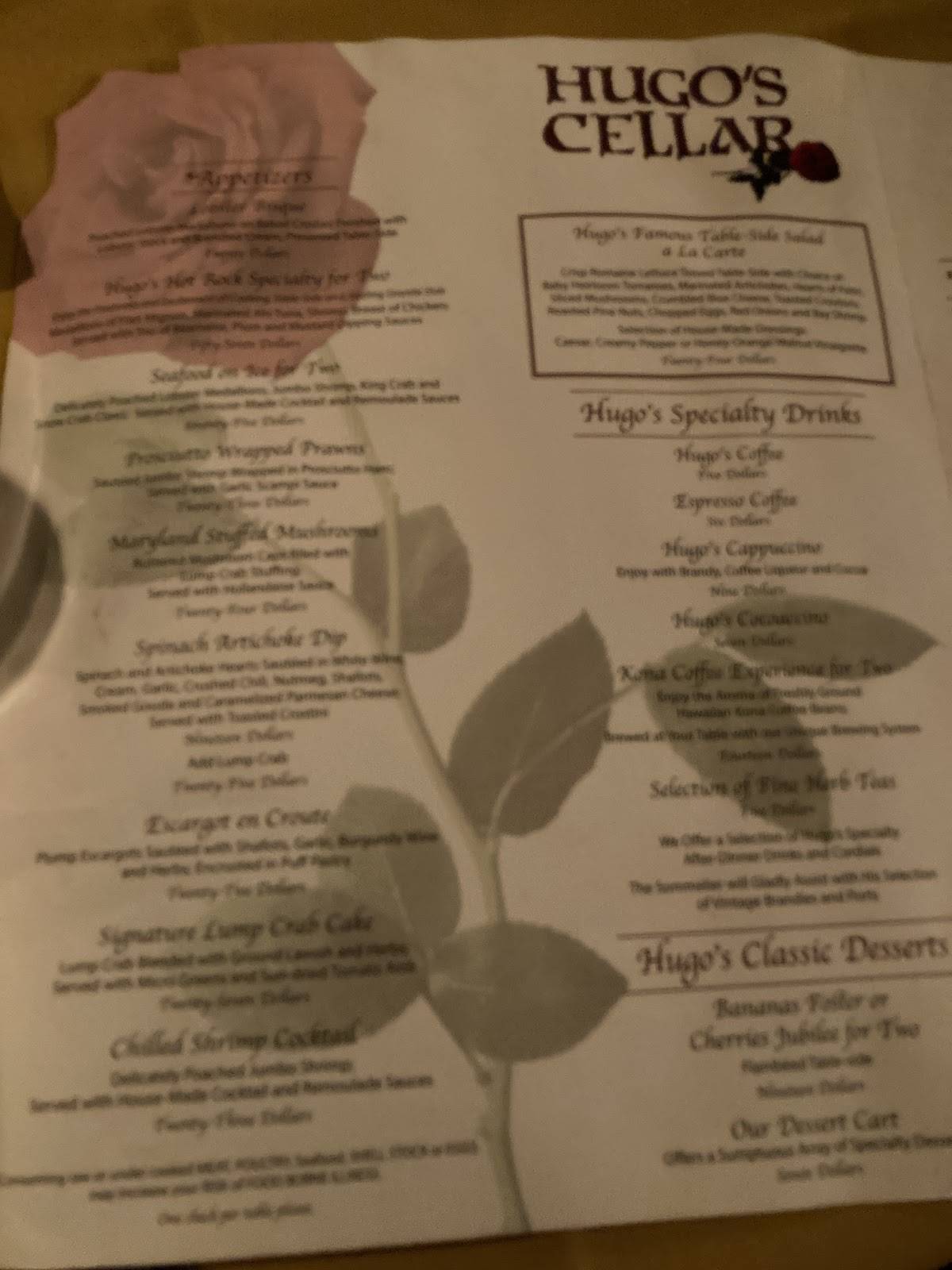 Hugo'S Cellar Menu Las Vegas - gupdf2j