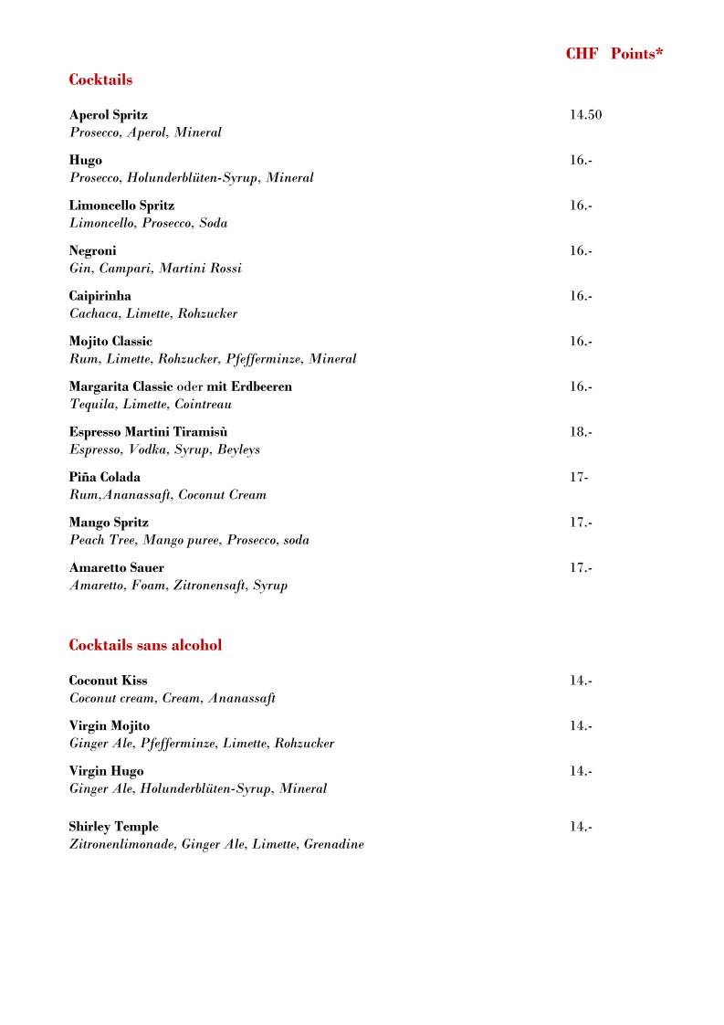 Menu di Hummerbar 