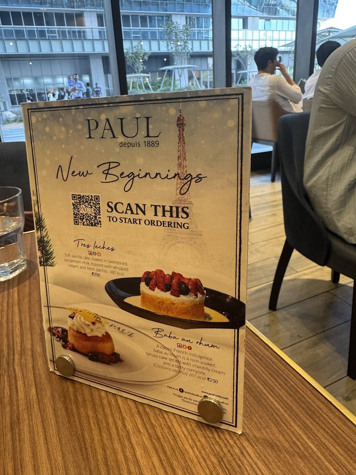 Paul Nexity menu