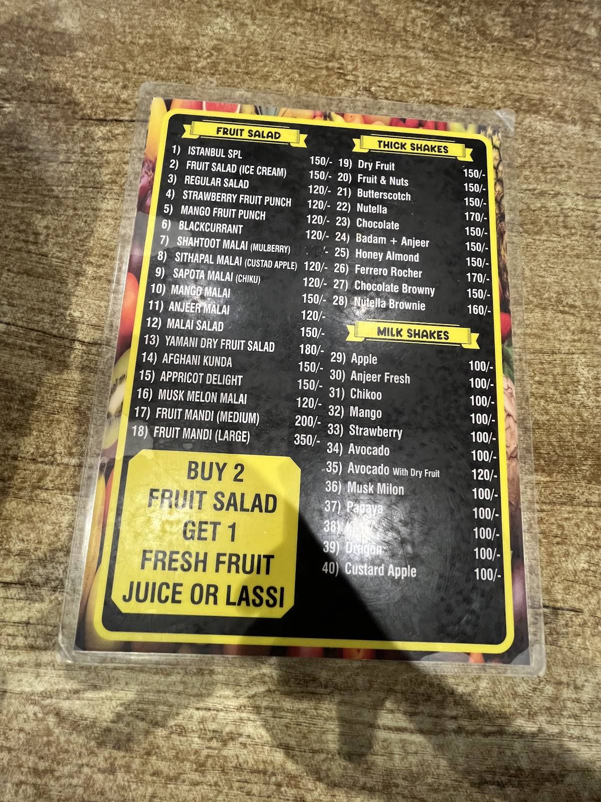 ISTANBUL AUTHENTIC DÖNER KEBAB menu
