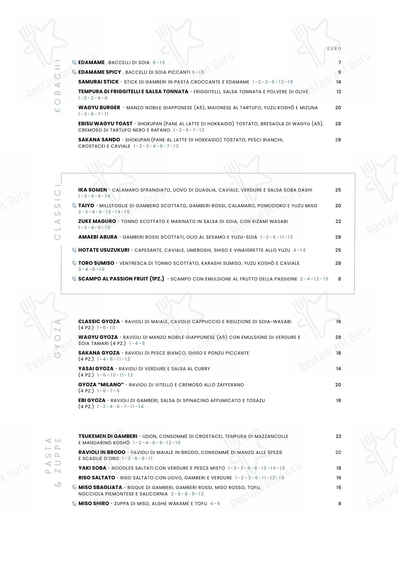 Menu di IYO Restaurant - Menu