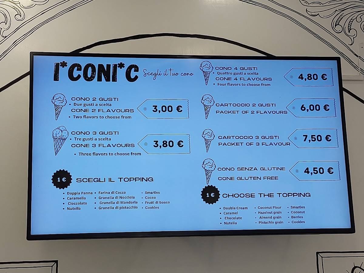 Menu di Iconic 