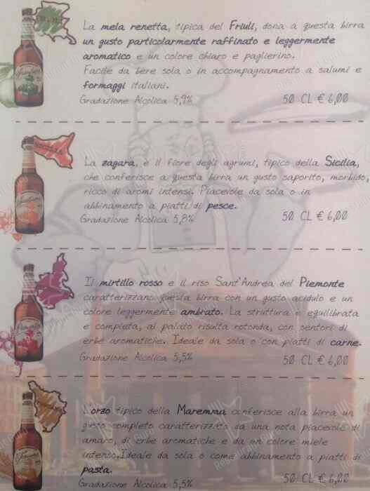 Menu di Pizzeria Il Capriccio Roma 