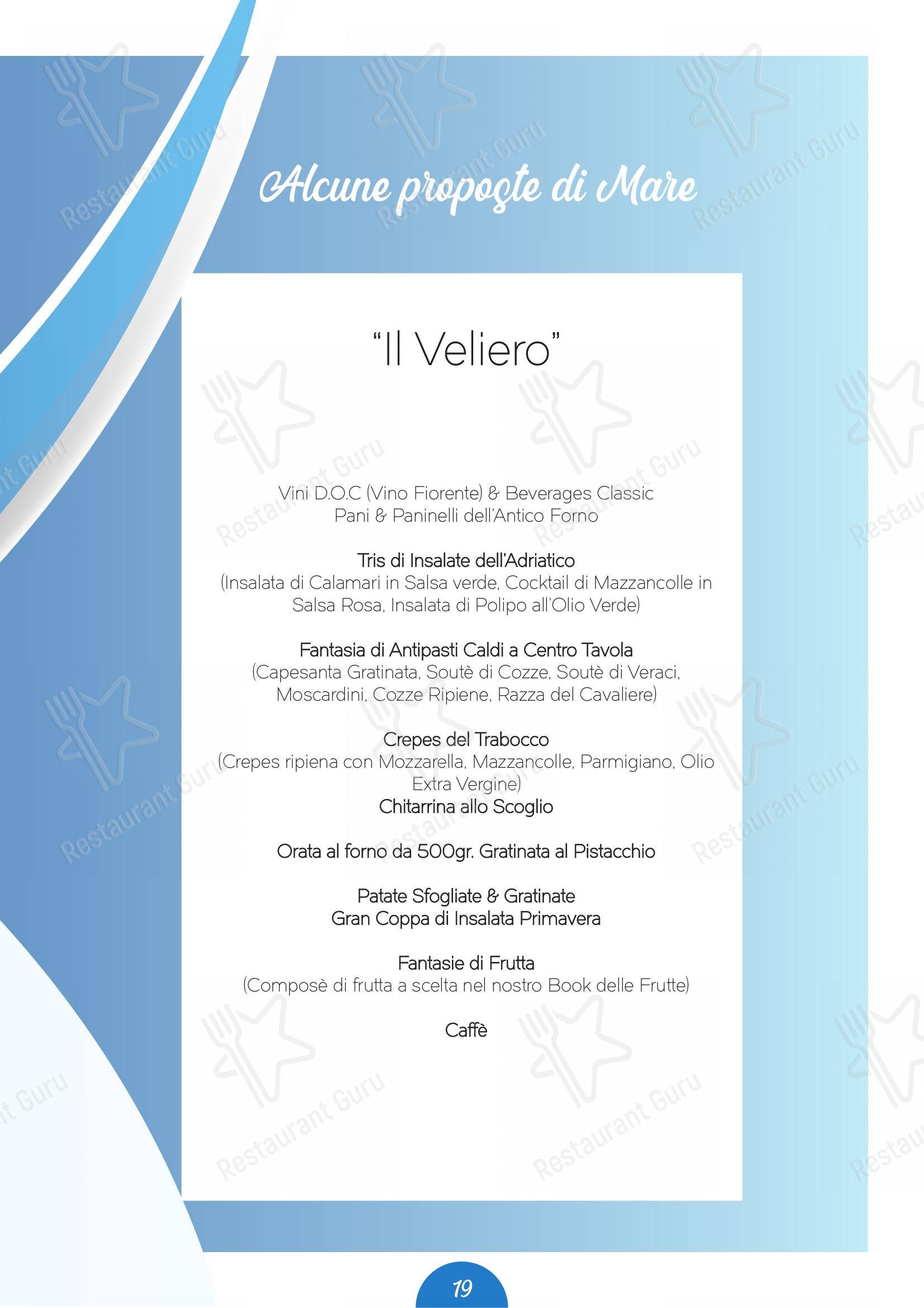 Il Castello di Perano in Perano - Menu