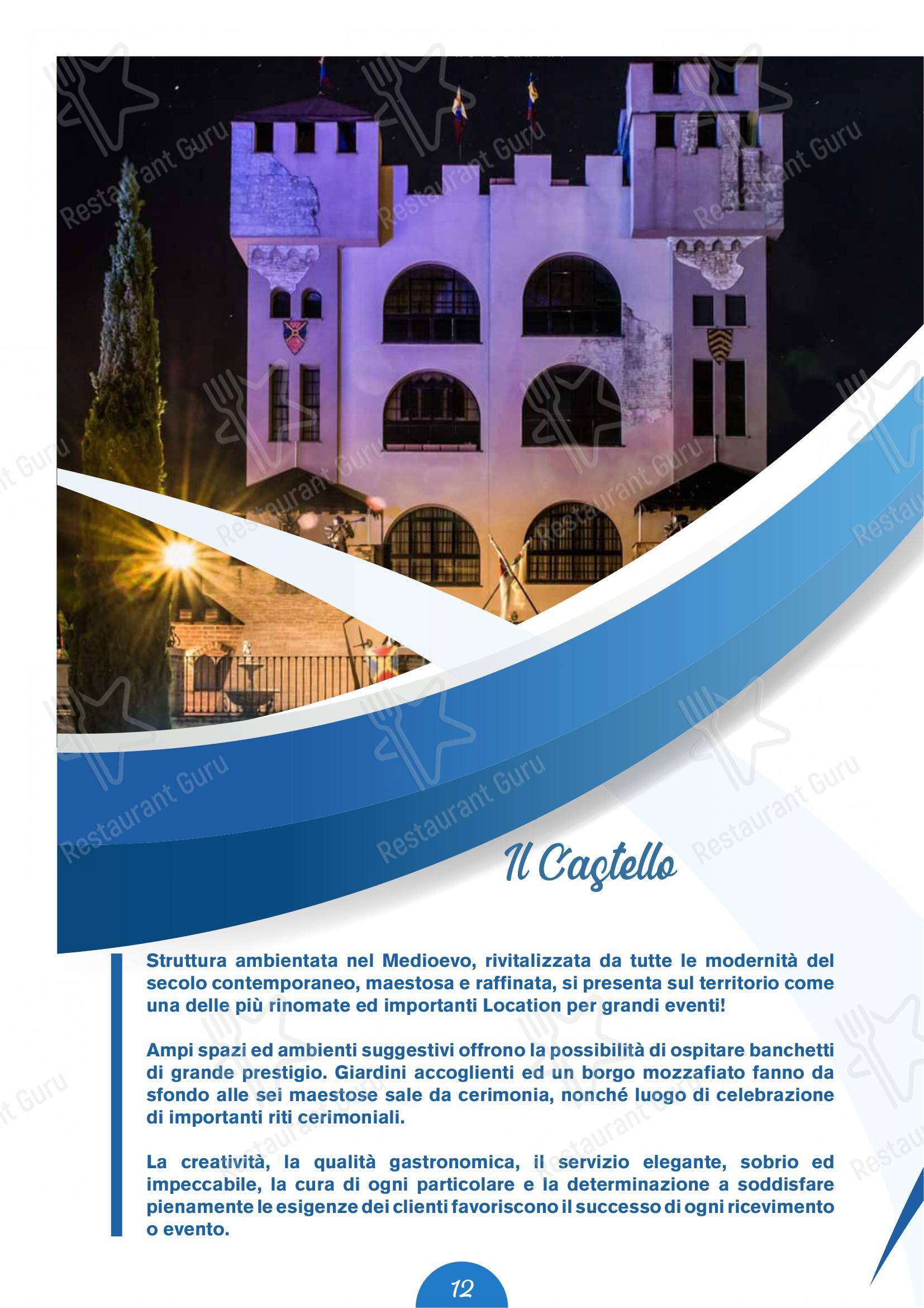 Il Castello di Perano in Perano - Menu