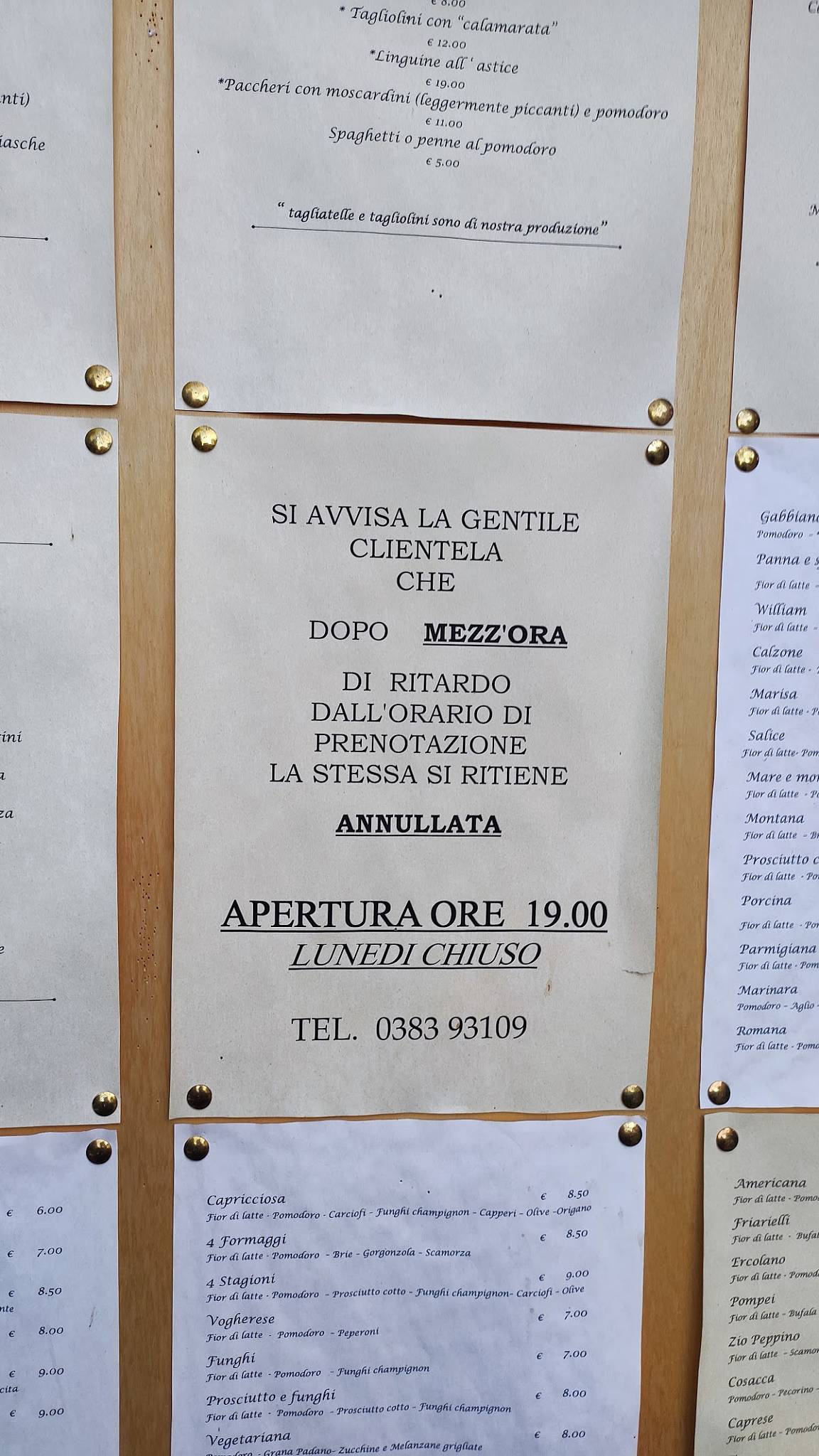 Menu di Il Gabbiano Di Massone Roberto 