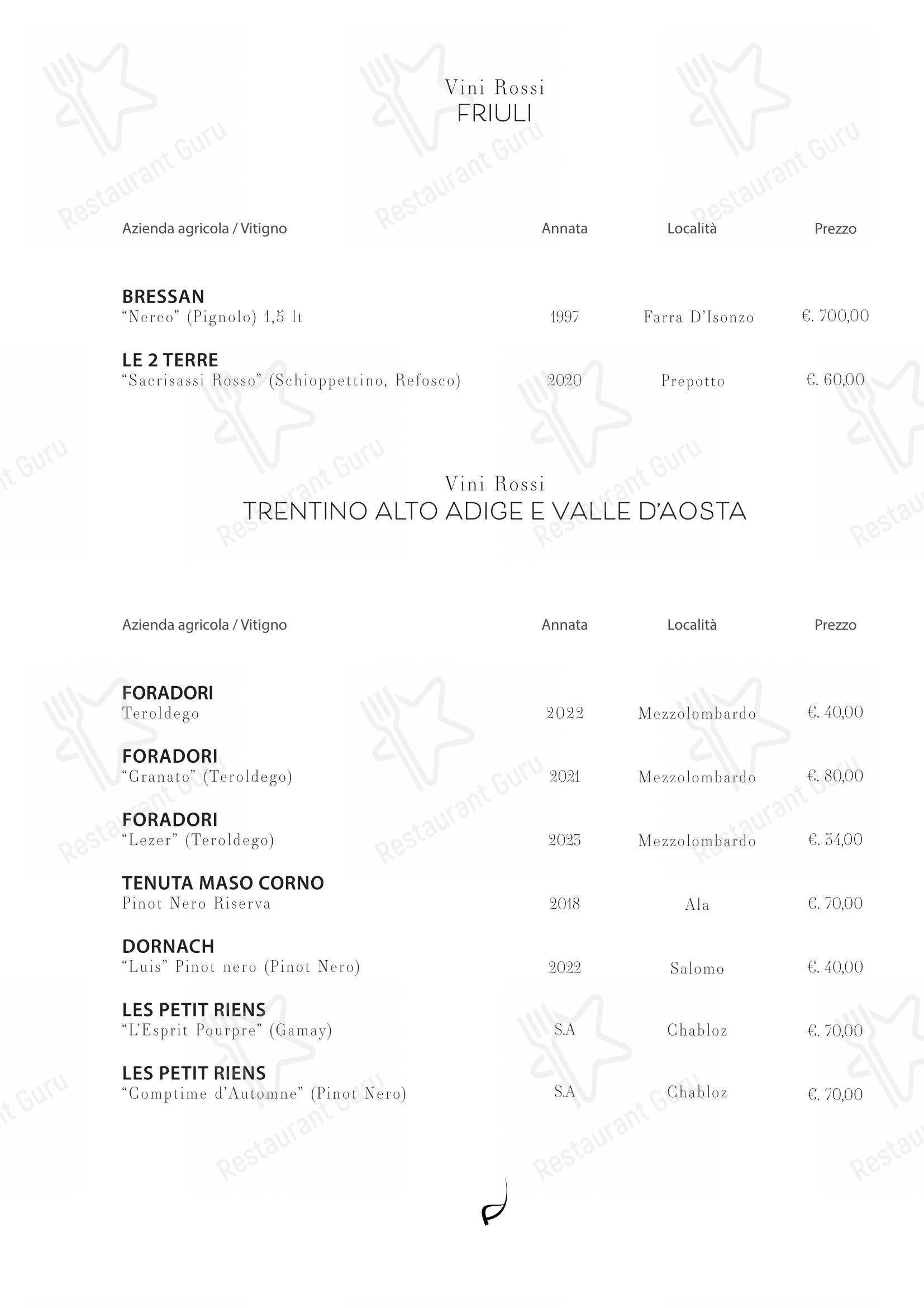 Коктейльная карта per Il Refettorio in Venezia