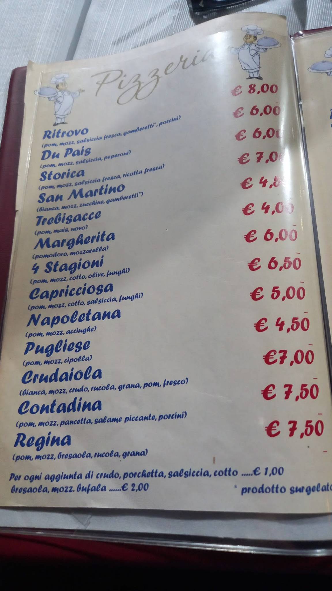Menu di Il Ritrovo 