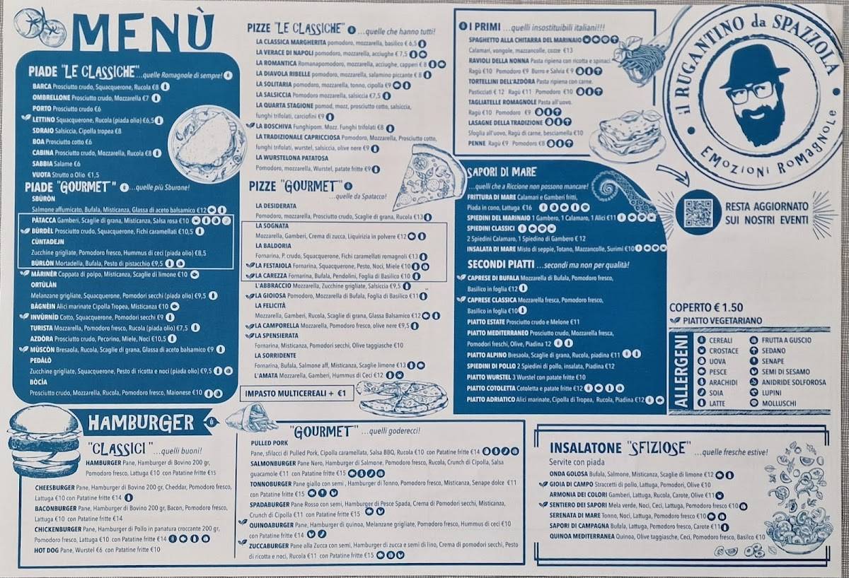 Menu di Rugantino Bar Ristorante 