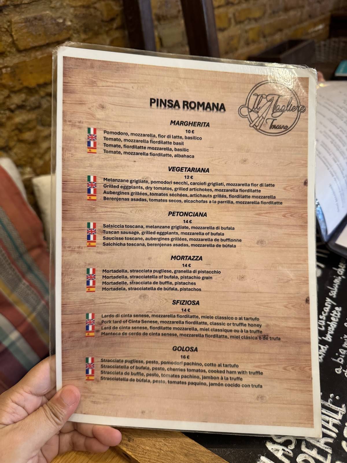 Menu di Il Tagliere Toscano Navona 