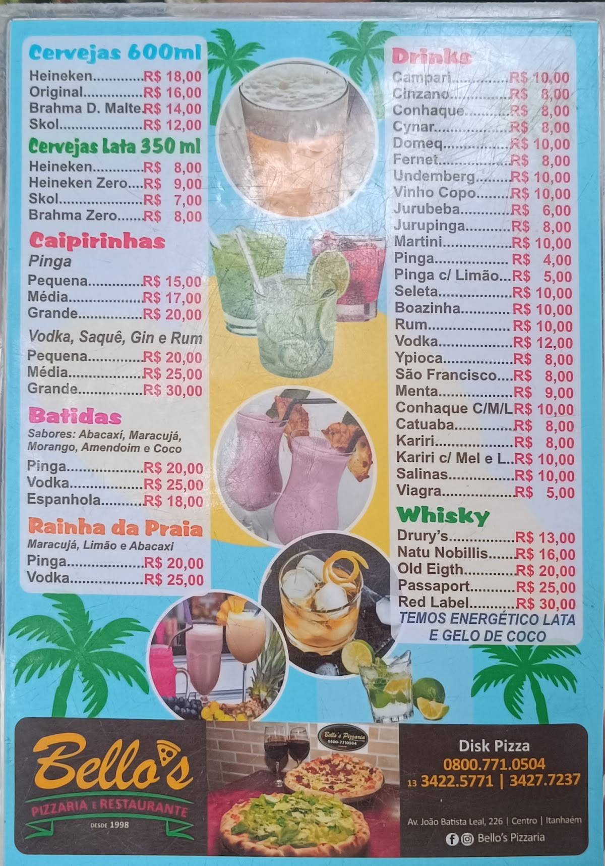 Ilha Do Mauricio cardápio