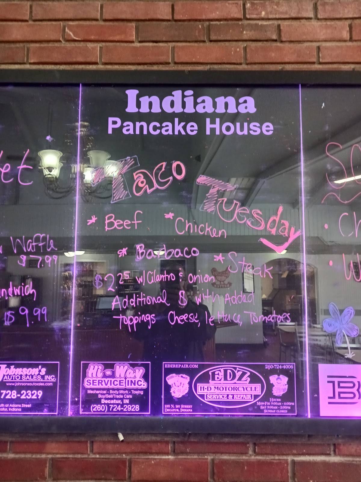 Menu at Indiana Pancake House restaurant, Decatur