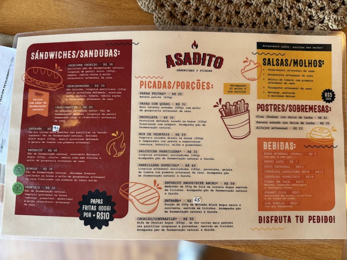 Isla Parrilla - Campeche cardápio