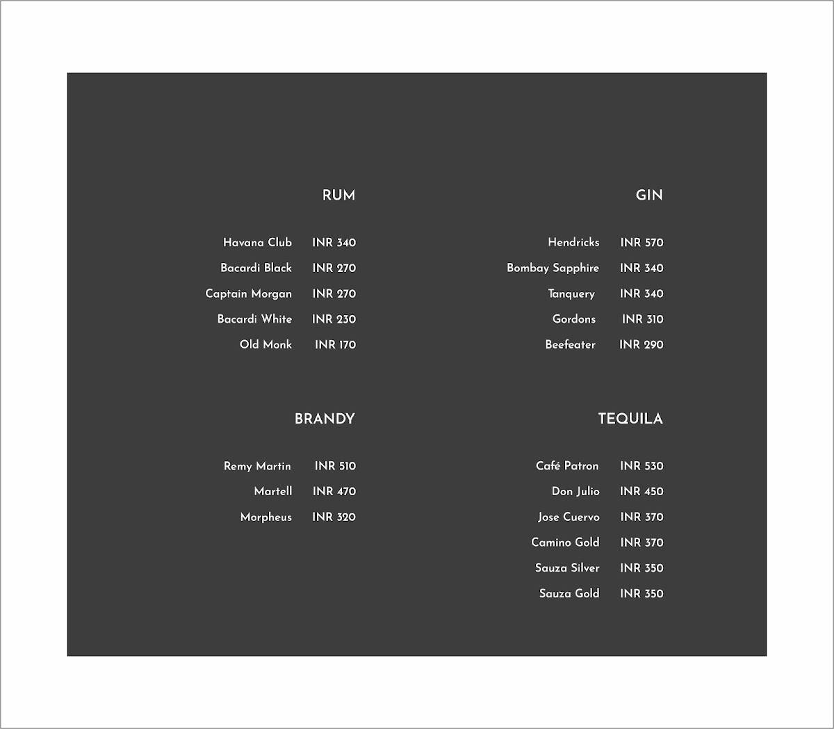 Iso Cafe & Bar menu
