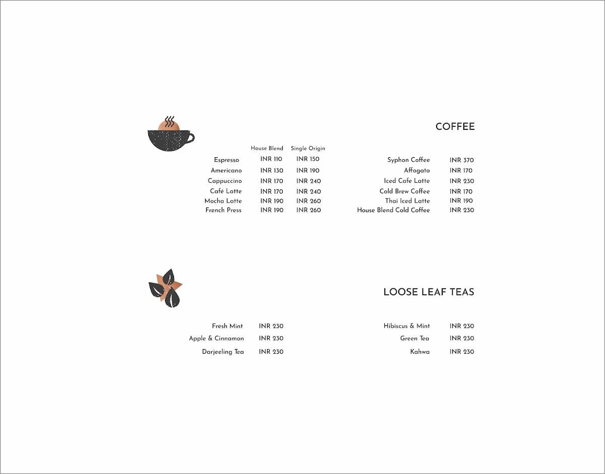 Iso Cafe & Bar menu