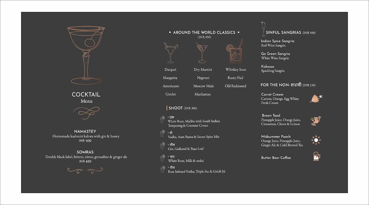 Iso Cafe & Bar menu
