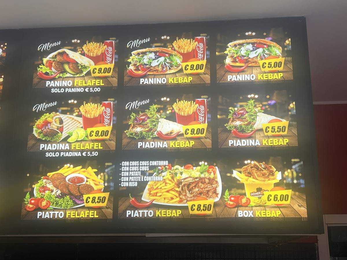 Menu di Istanbul kebab 