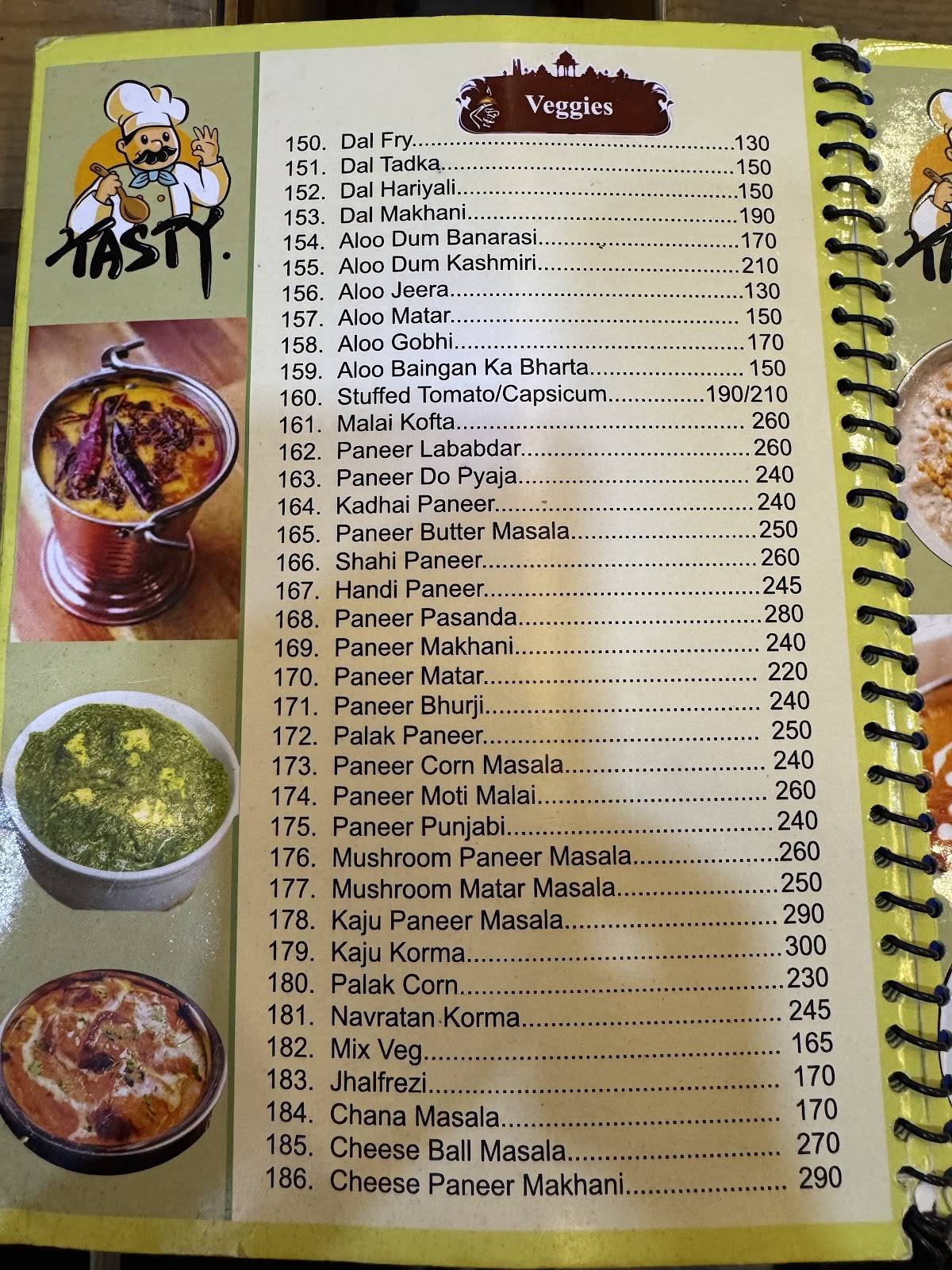Itihaas Alley Kitchen menu