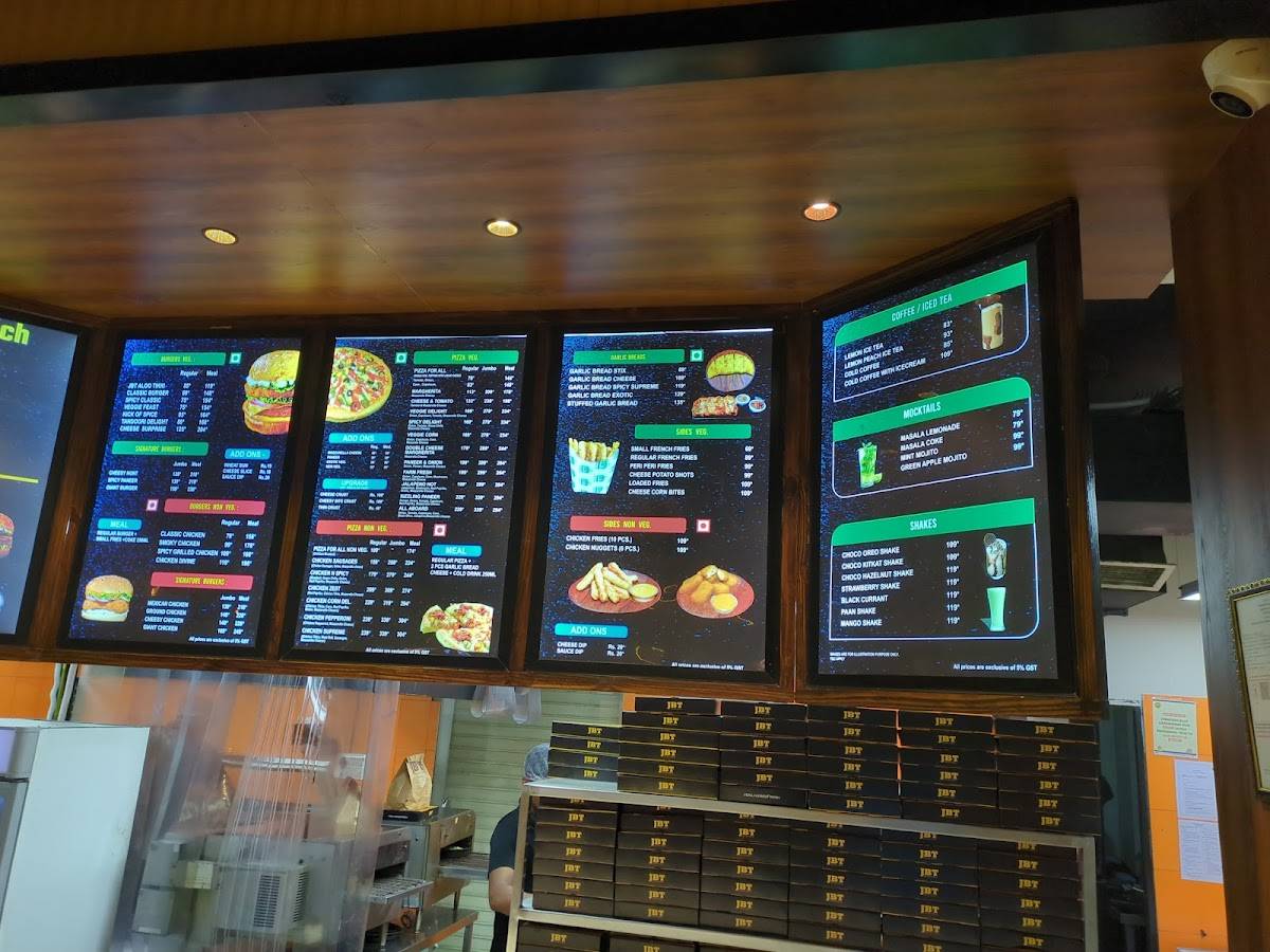 JBT Jaipur burger truck by Harsh Meena menu