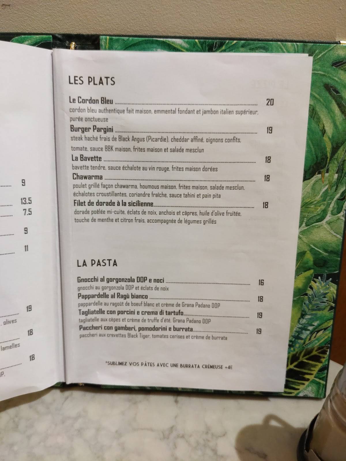 Menu de Jango