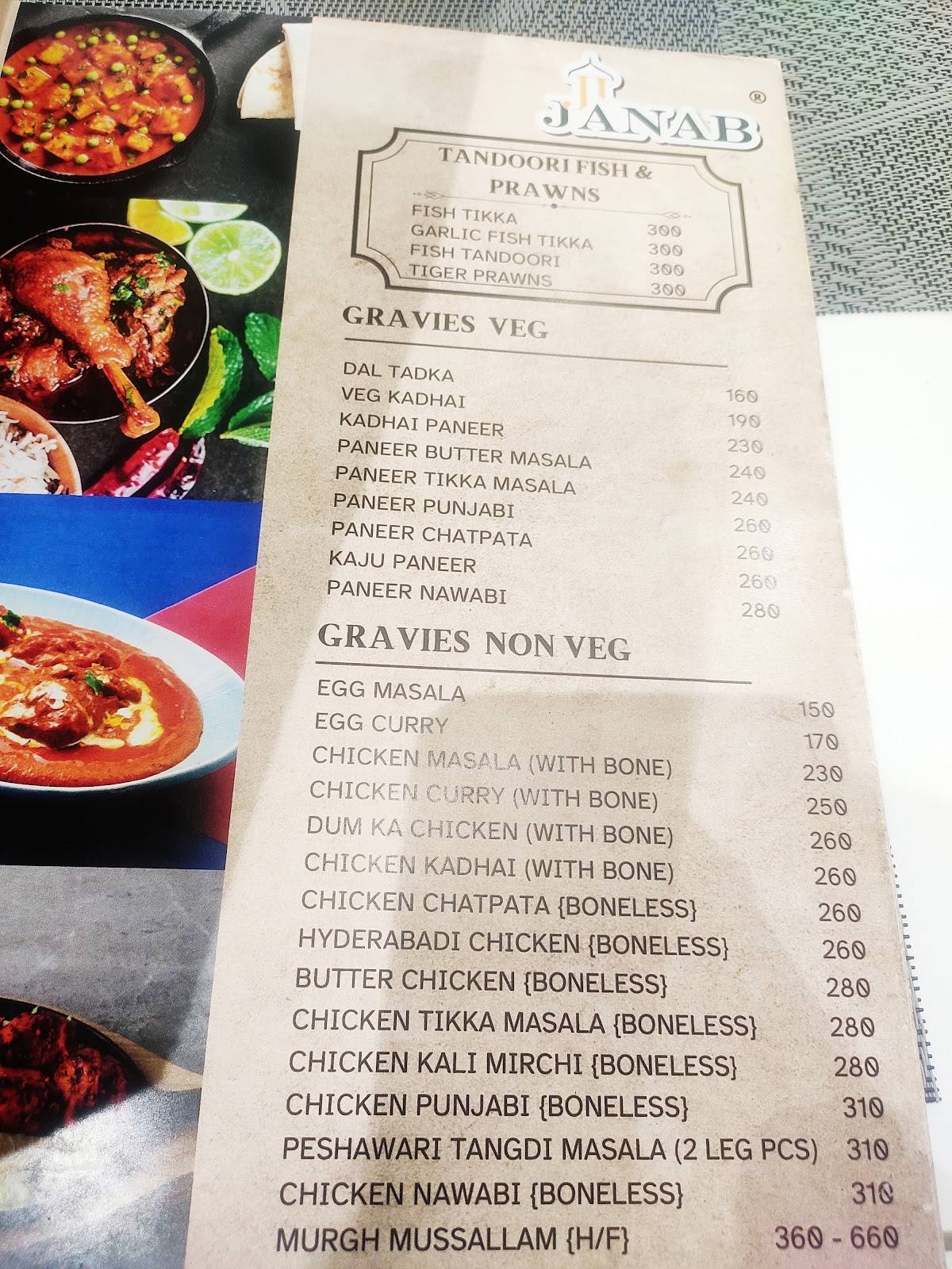 JiJanab Restaurant menu