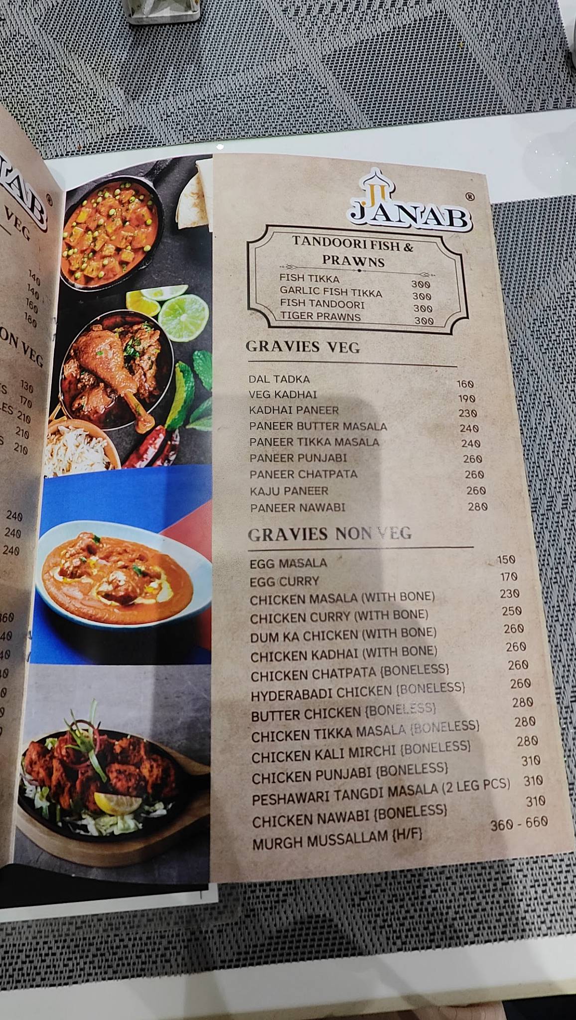 JiJanab Restaurant menu