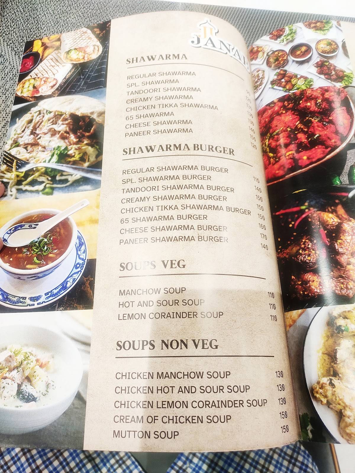 JiJanab Restaurant menu