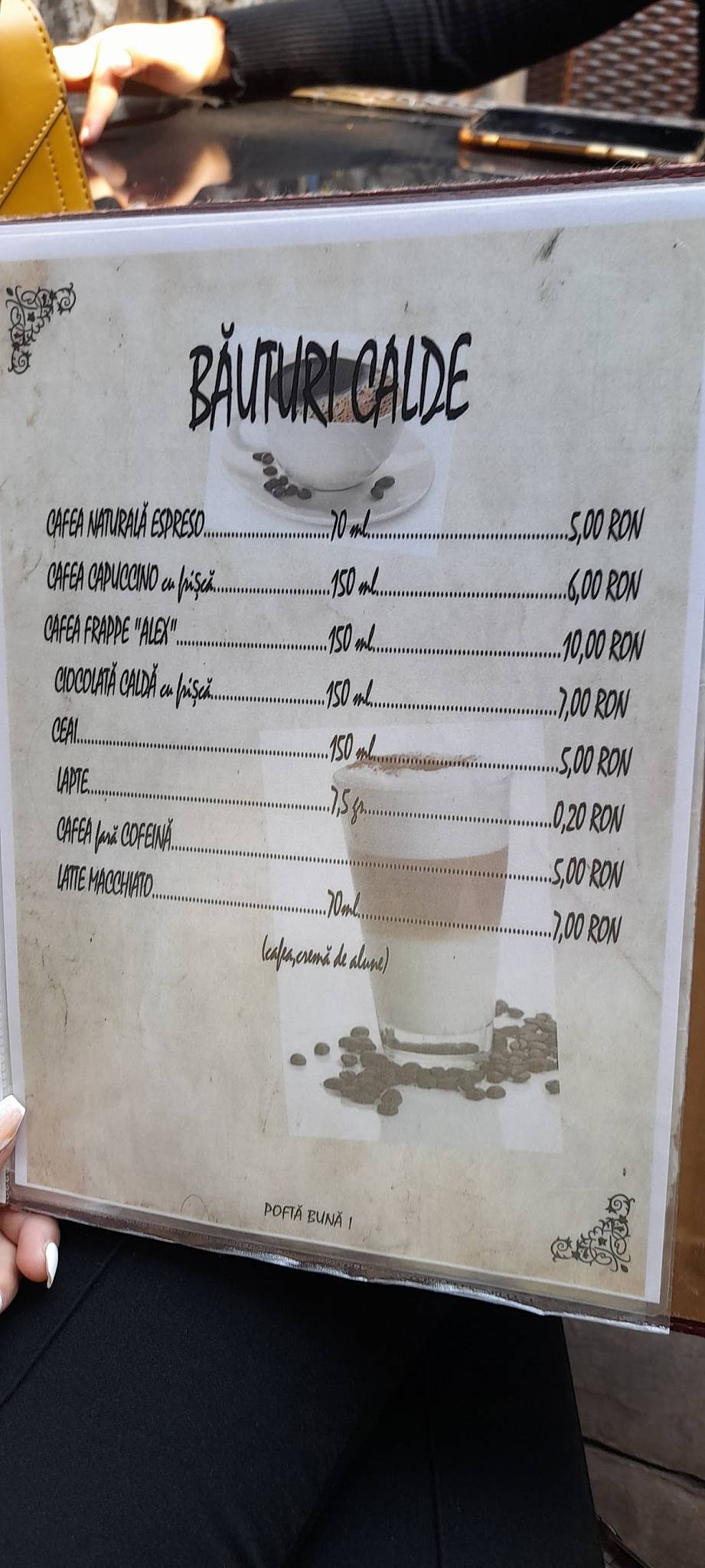Menu de Alex