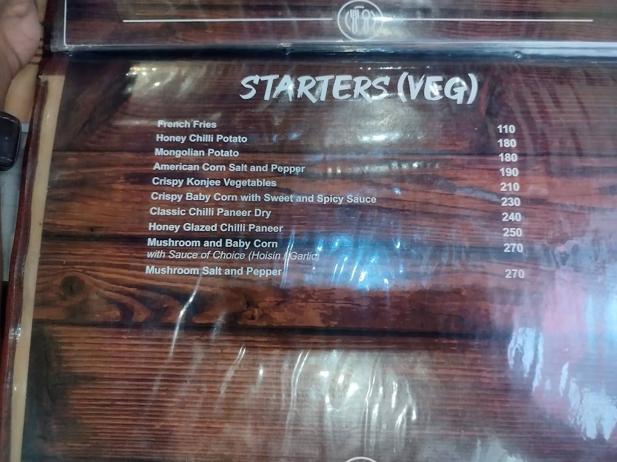 Fat Belly menu