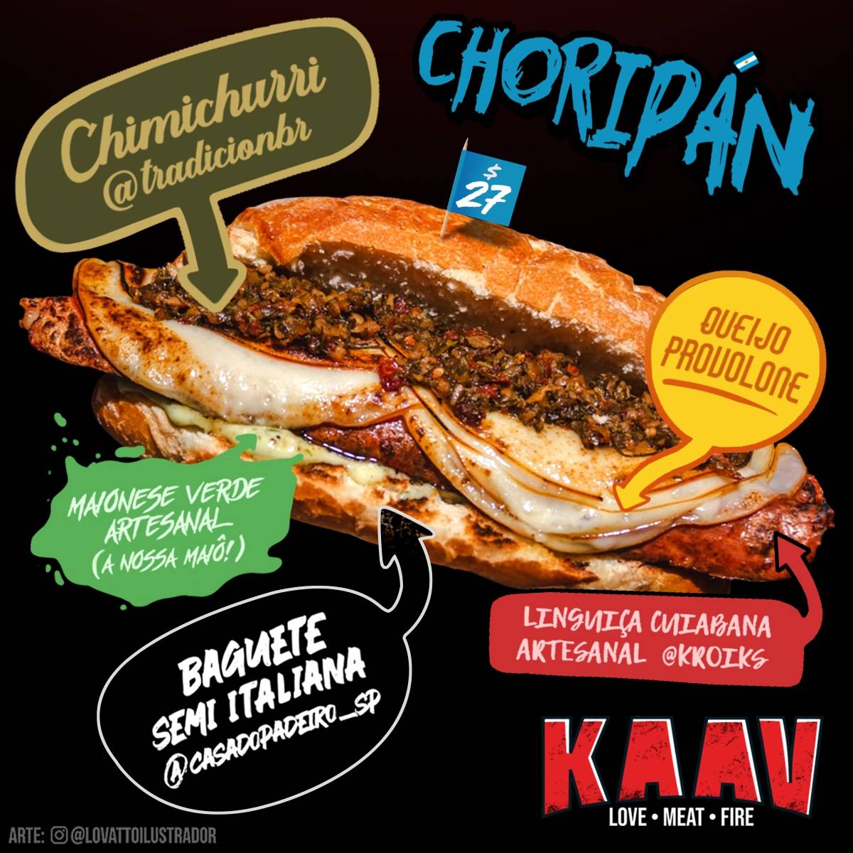 KAAV cardápio