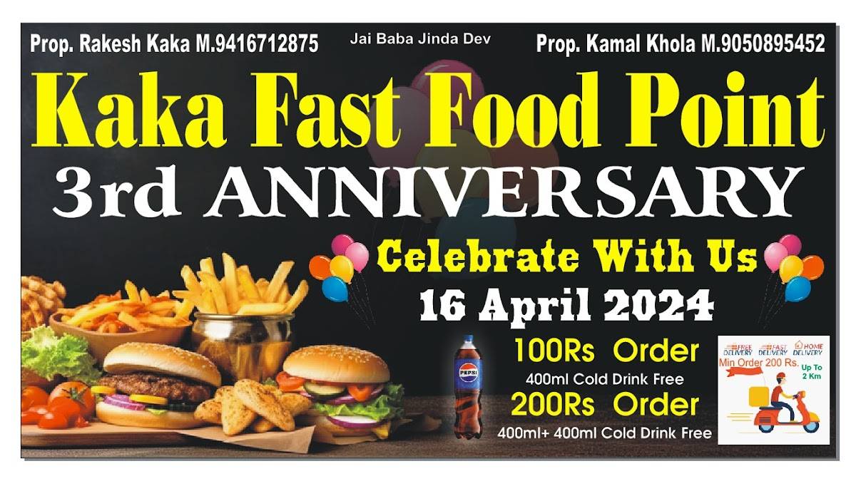 KAKA FAST FOOD POINT DAHINA BEST FAST FOOD menu
