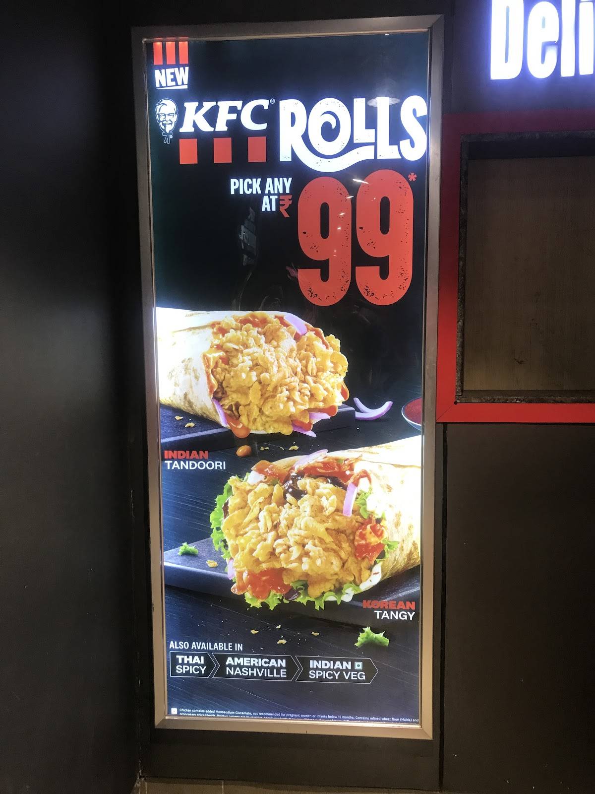 KFC Kanhangad menu