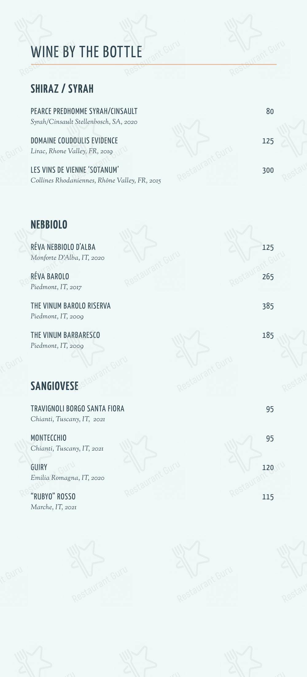Menu pour KŌST - plats et boissons