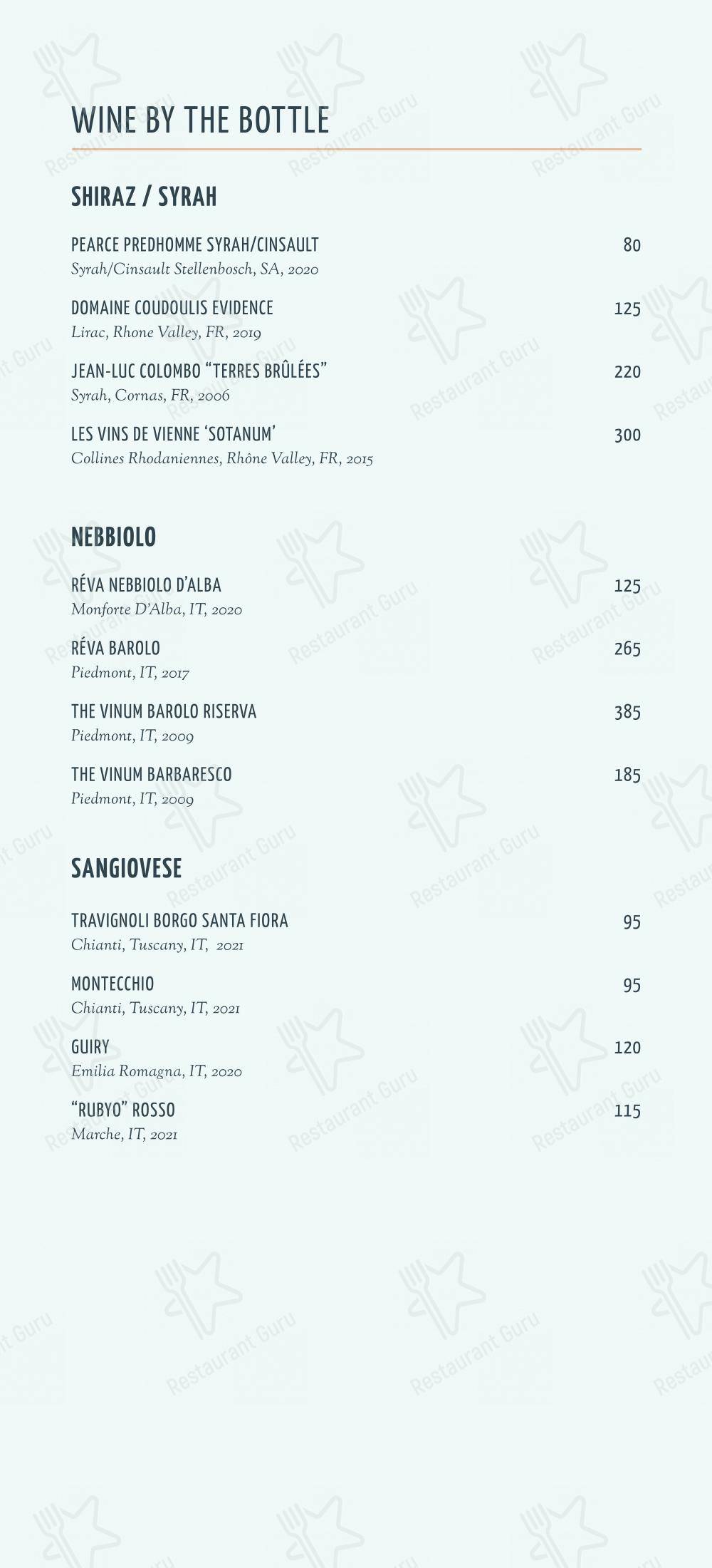 Menu pour KŌST - Крафт меню