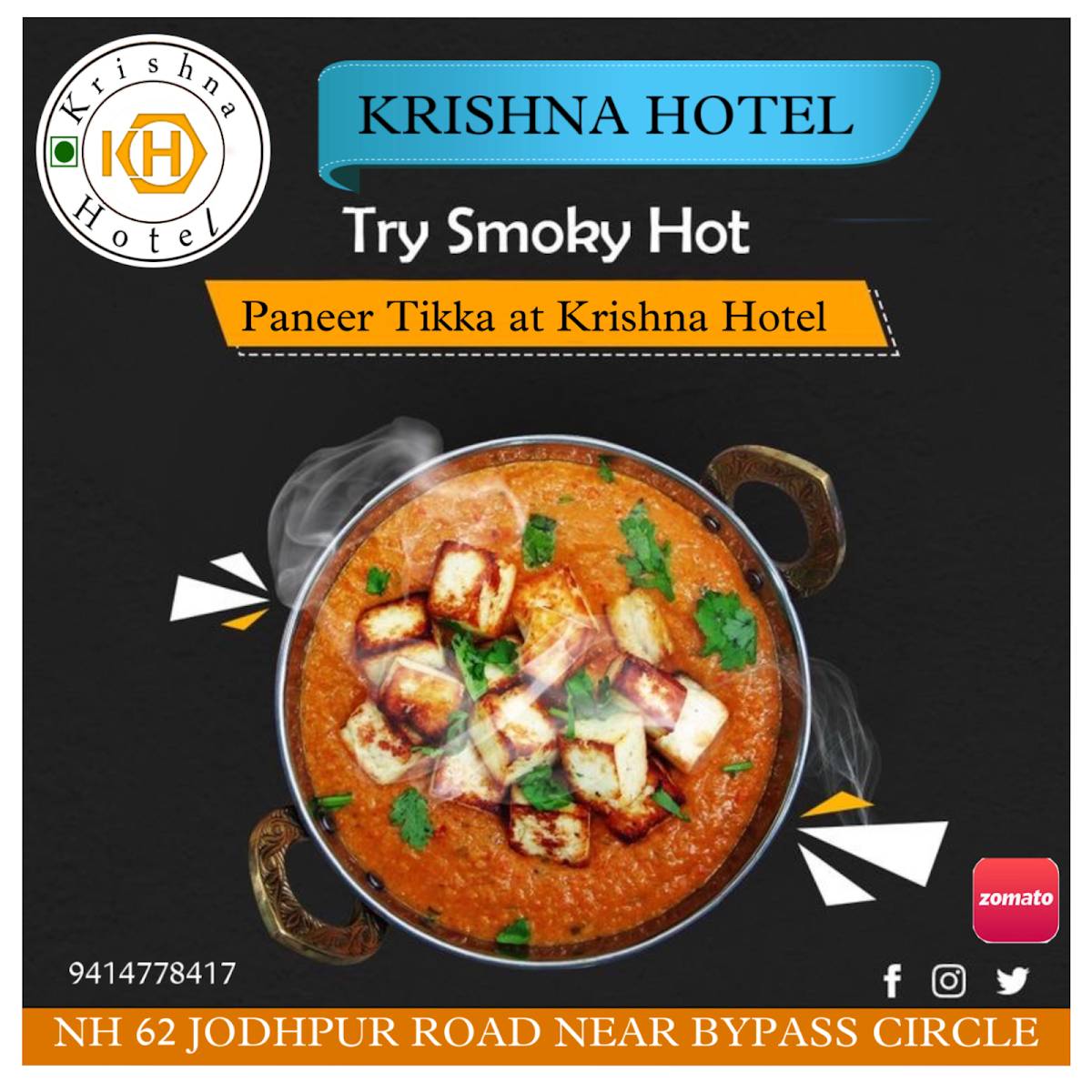 KRISHNA HOTEL - Best Restaurant In Nagaur menu