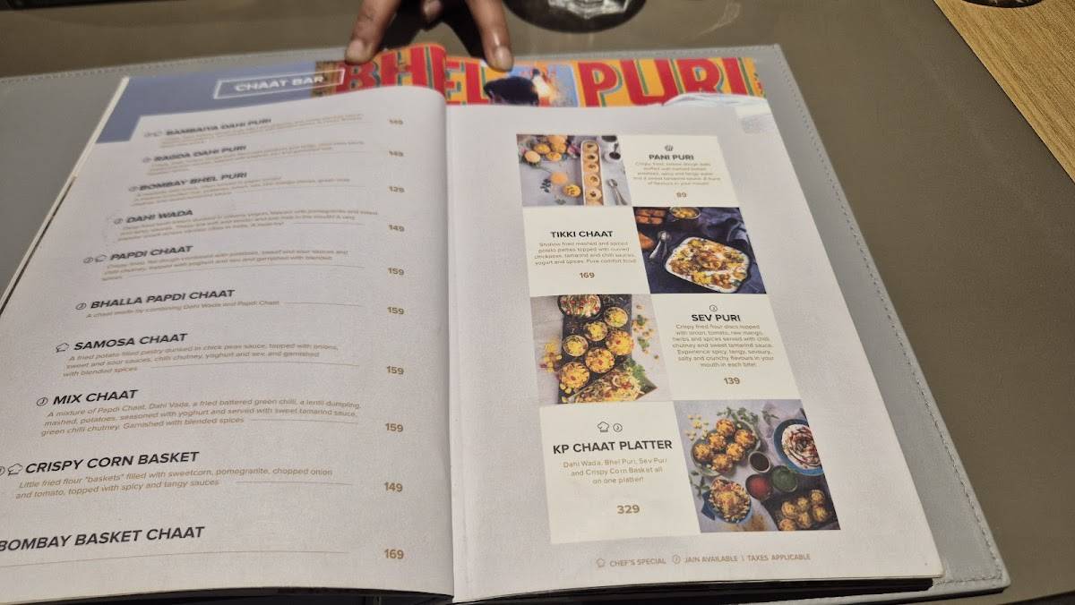 Kailash Parbat- Pure Vegetarian Restaurant menu