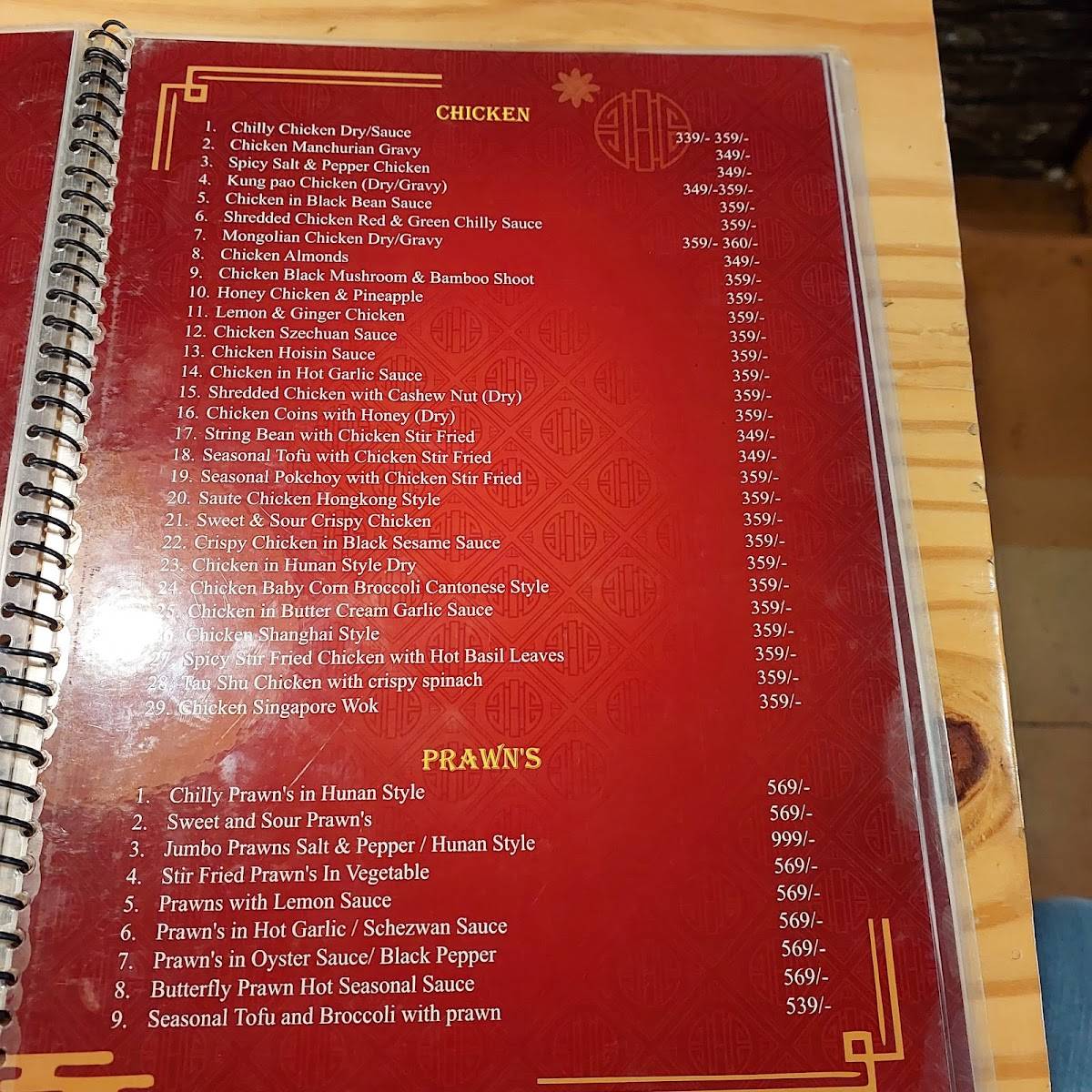Kalsang Cafe and Restaurant menu