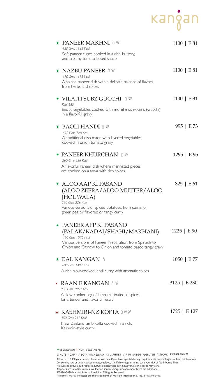 Kangan menu