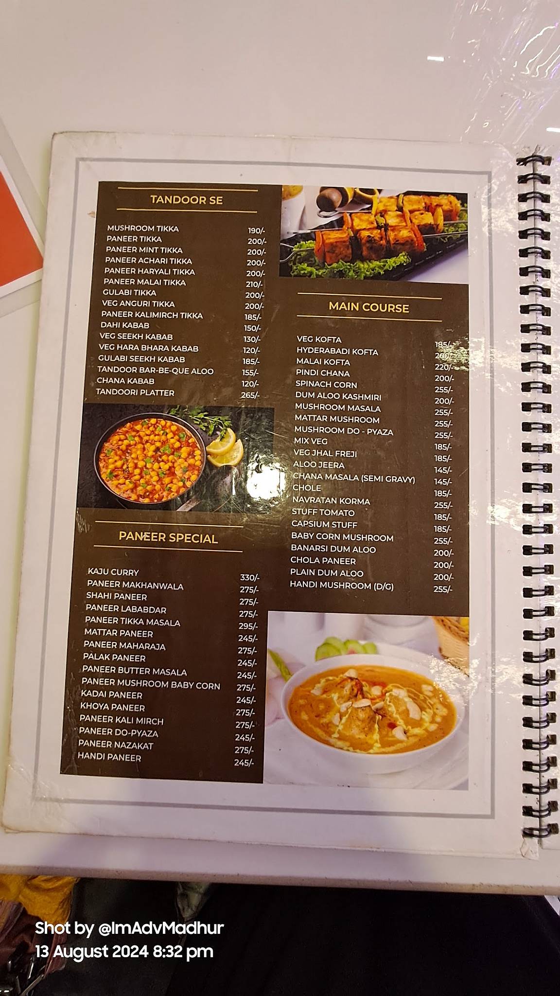 Four Seasons Dining & Restaurant menu