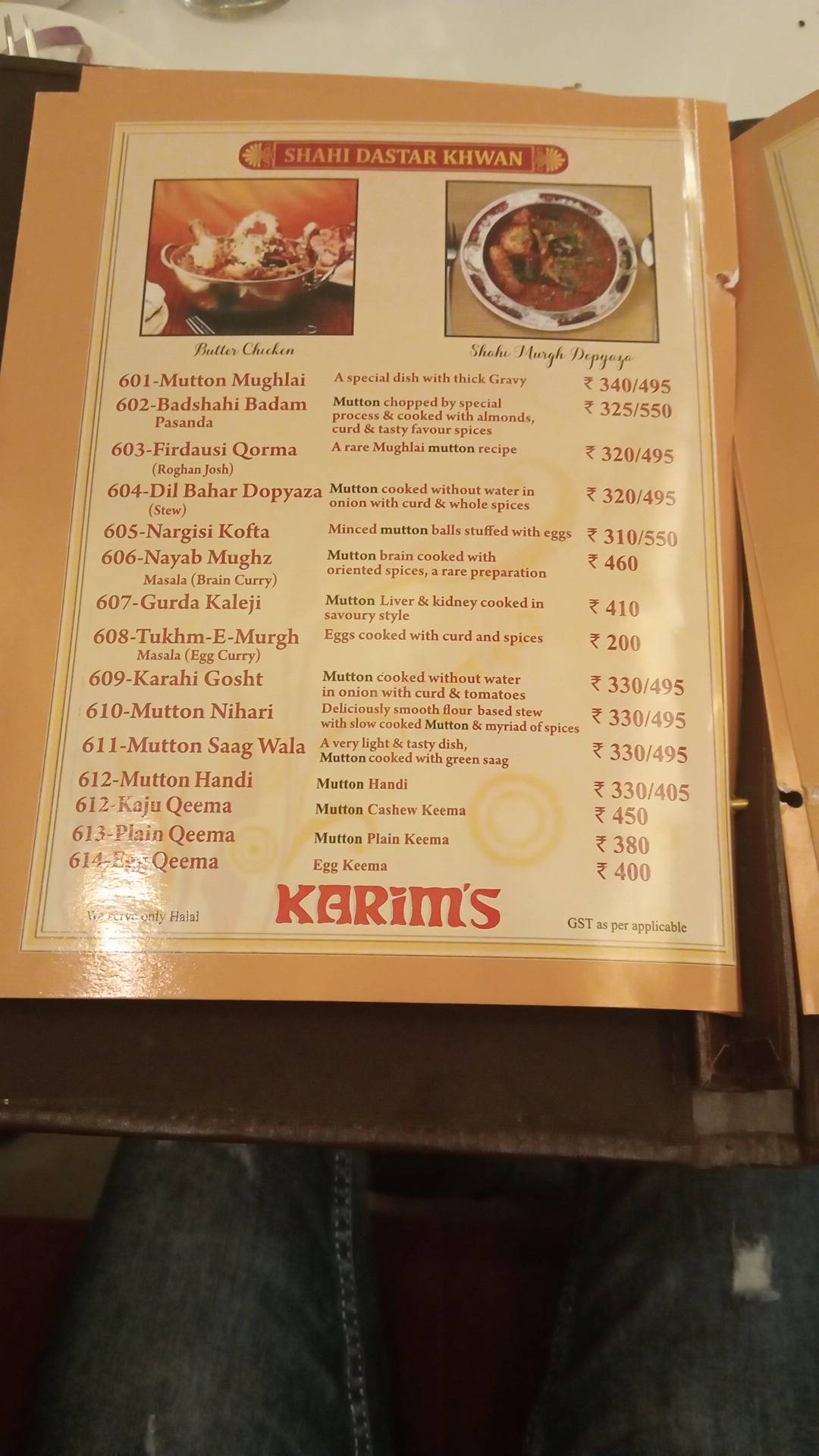 Karim's Meerut [Best non-veg Restaurant in meerut Best restaurant in Meerut] menu