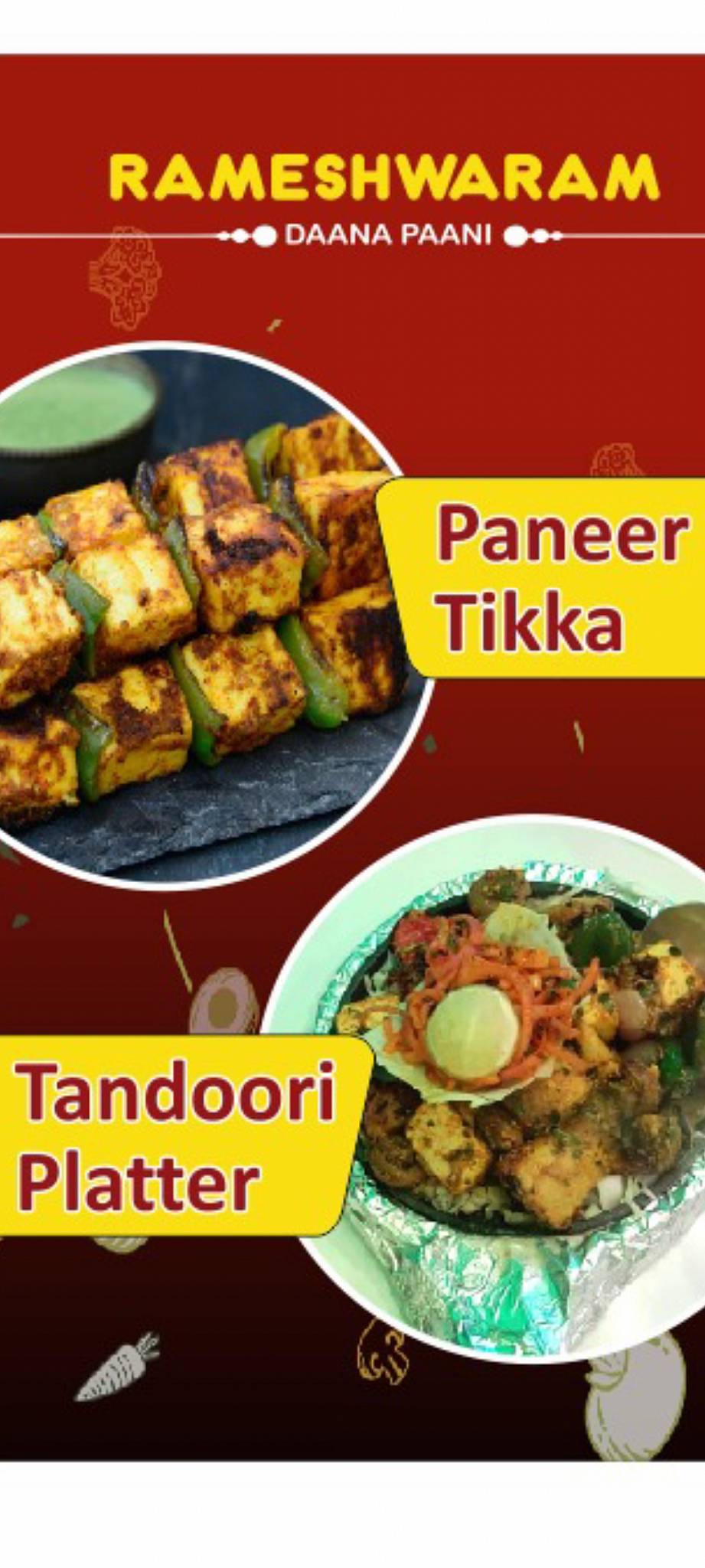 Rameshwaram Daana Paani menu