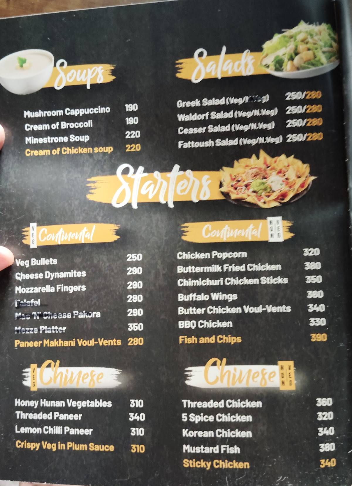 Kava Cafe Vijayawada menu