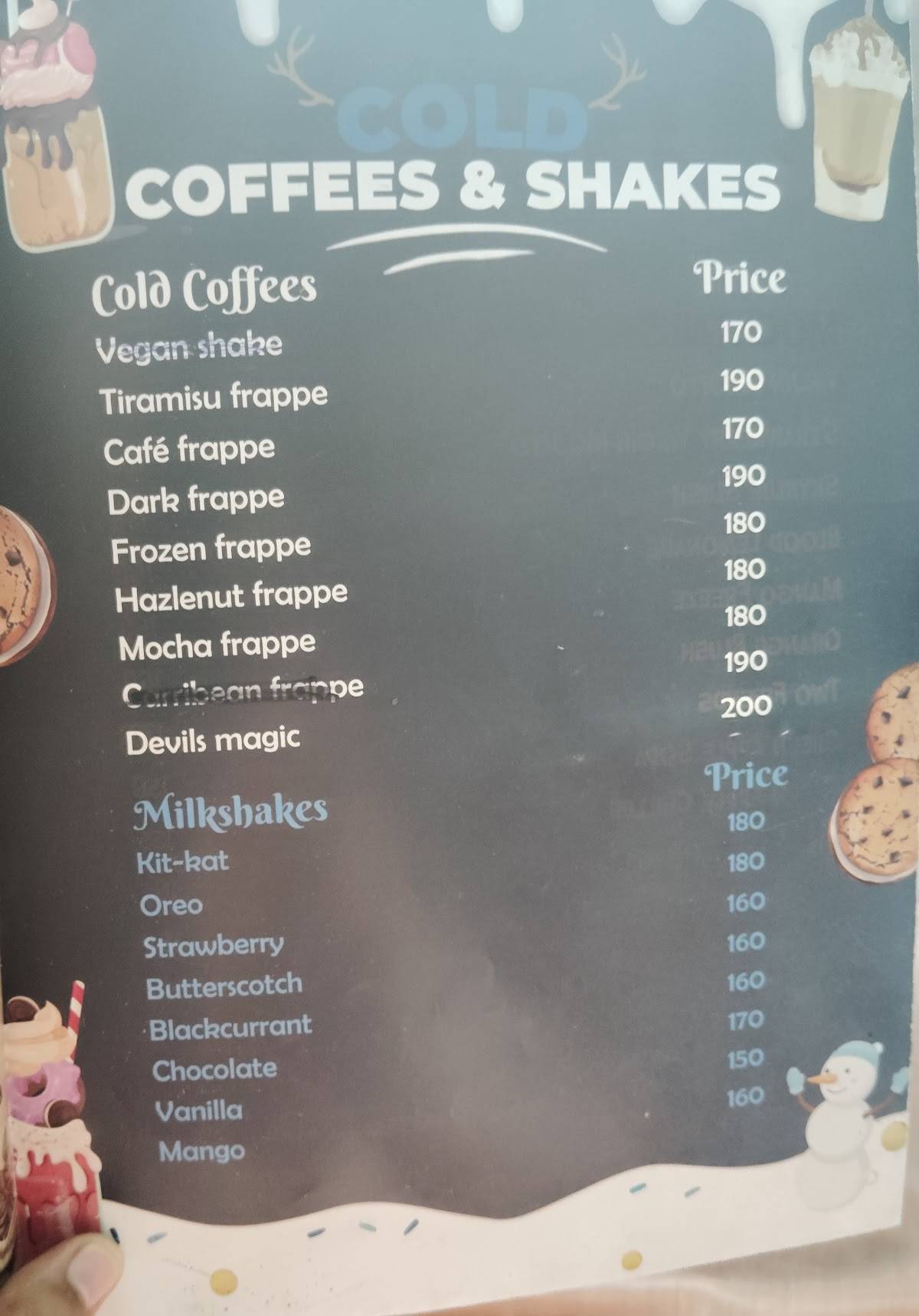 Kava Cafe Vijayawada menu