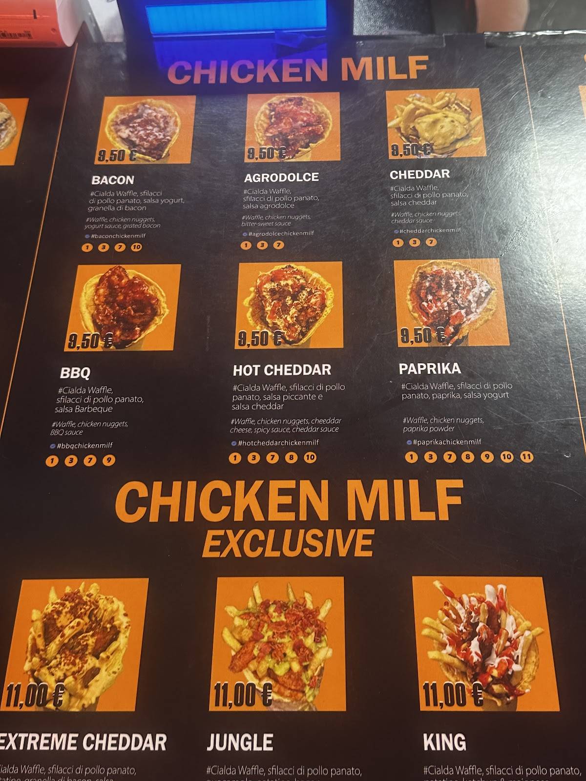 Menu di KebHub Roma 