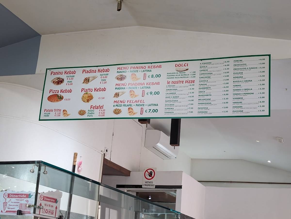 Menu di Kebab da Vicky 