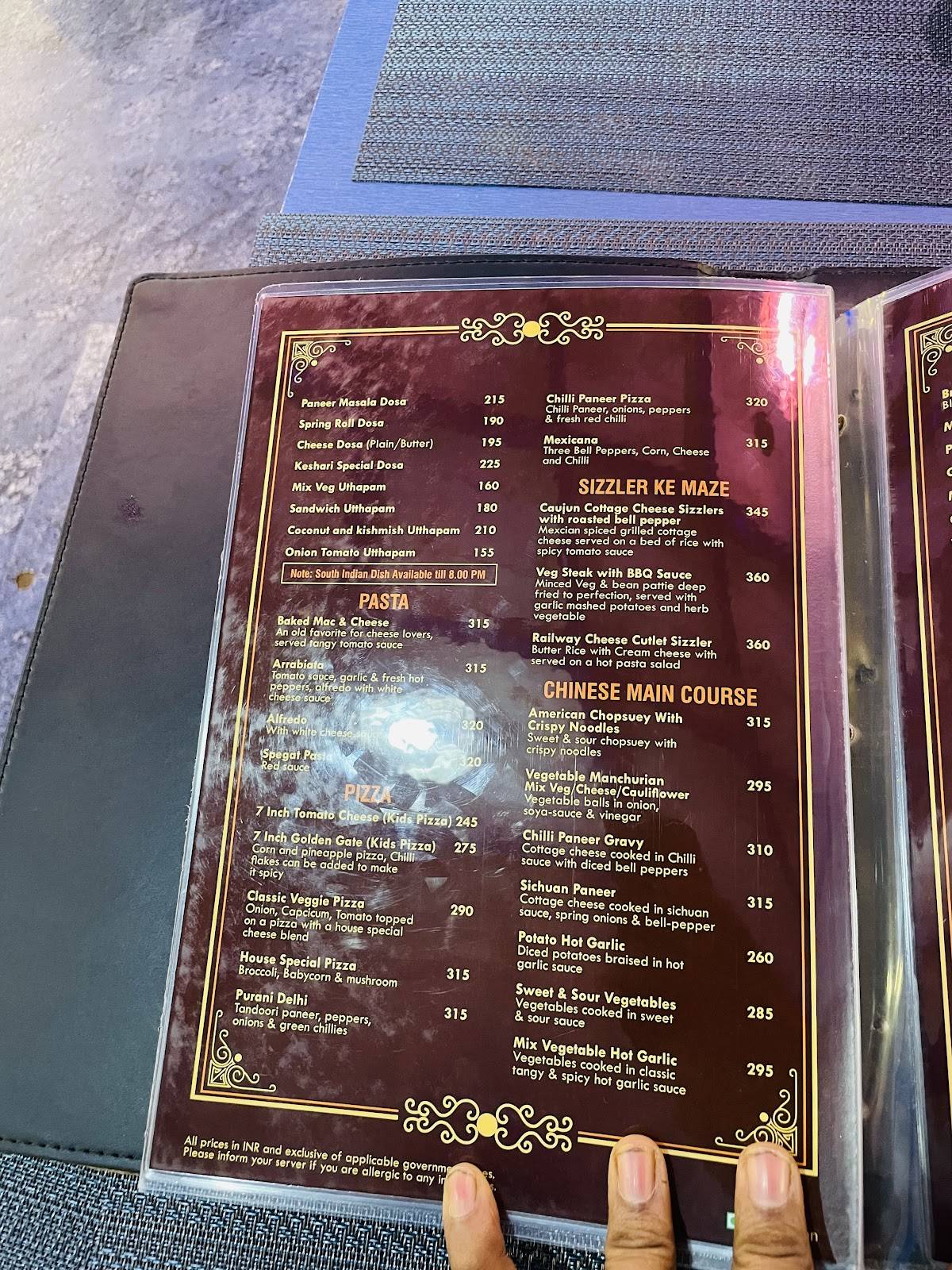Keshari Food Plaza & Banquet menu