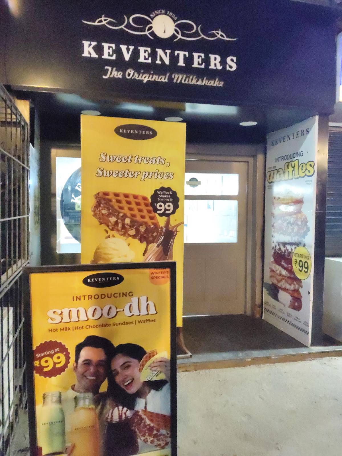 Keventers menu