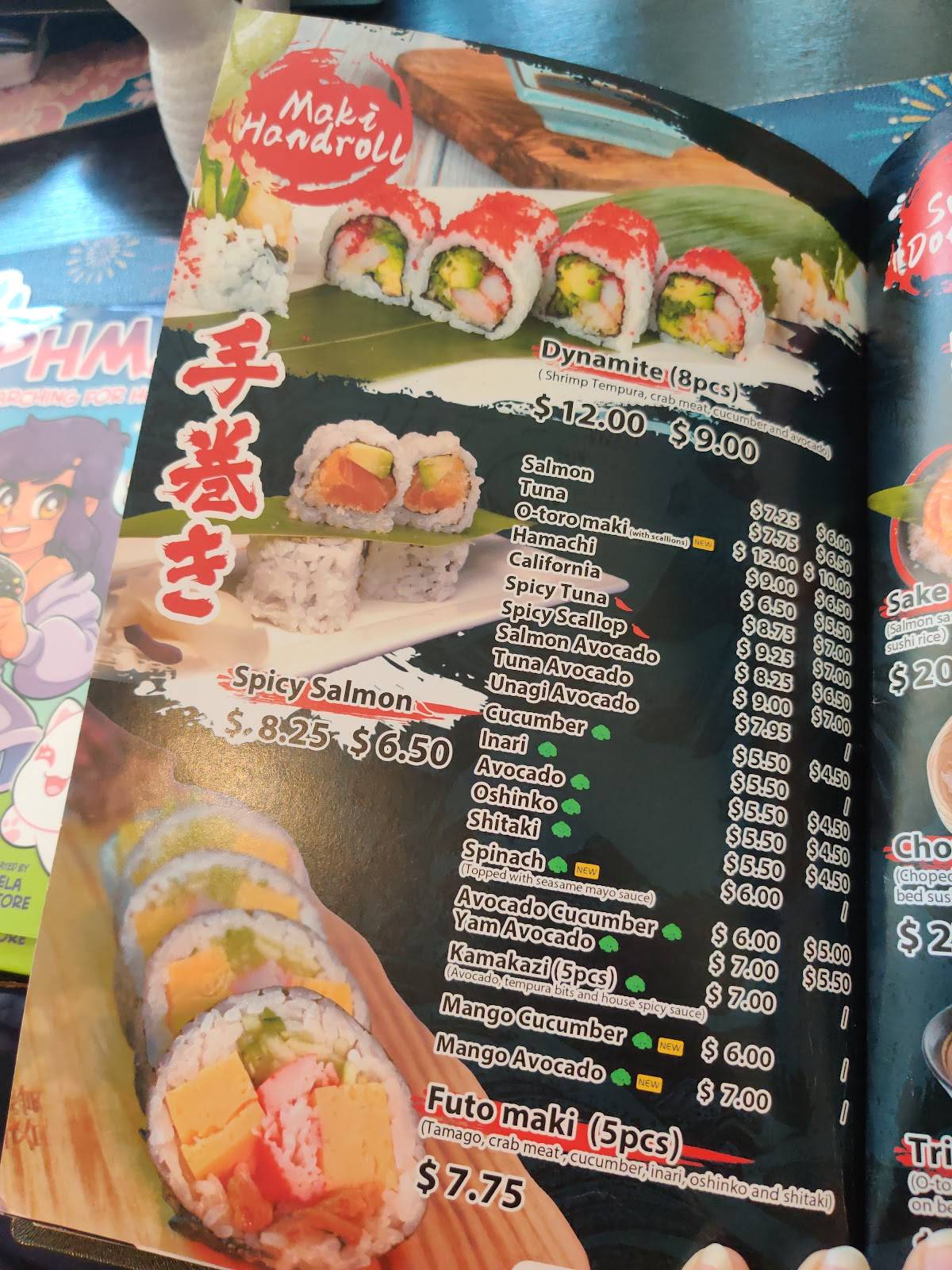 Menu de Kiyo Japanese Cuisine